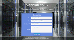 Desktop Screenshot of blahblah.co.uk