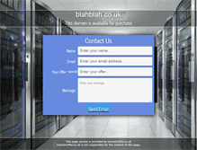 Tablet Screenshot of blahblah.co.uk