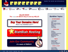 Tablet Screenshot of blahblah.com